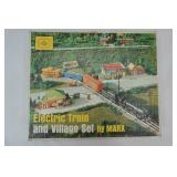 Vintage Louis Marx & Co. Electric Train Set w/paper Village