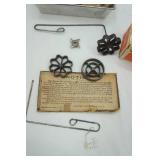 Vintage/Antique Rosette Iron & Vintage Hamilton Beach Electric Knife in Original Box