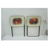 (2ct) Vintage Crestline TV Trays