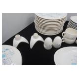 Mid-Century Franciscan Earthenware "Oasis" Dinnerware Set