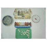 Vintage Trays, Bowl, Enamel Plate (Sweden)