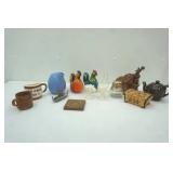 Vintage Ceramic Chickens, Treasure Craft Ceramic Planter and Other Vintage Decor