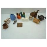 Vintage Ceramic Chickens, Treasure Craft Ceramic Planter and Other Vintage Decor