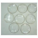 Indiana Glass Holiday Gold Trim Salad Plates (8ct)