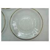 Indiana Glass Holiday Gold Trim Salad Plates (8ct)