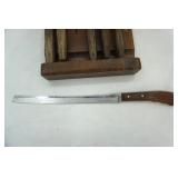 Kitchen Knives and Wall Holder