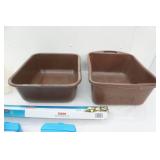 Wash Tubs, Tupperware Containers w/lids, Aluminum Foil, Freezer Packs