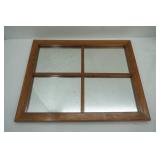 Wooden Window Pane Mirror 22.5"x18.5"