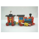 Vintage Fisher Price Wooden Huffy Puffy Toy Train 4 pieces.