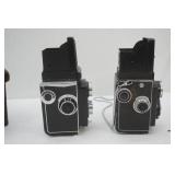 (2ct) Vintage Twin-Lense Reflex (TLR) Cameras: Yashica-A & Rolleicord