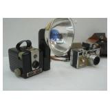 Vintage Kodak Brownie Hawkeye (1949-1961) & Argus C3 Camera (1939-1966)