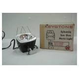 Vintage Keystone 8mm Film Projector & Vintage Keystone Sylvania Sun Gun Movie Light