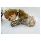 Vintage Porcelain Baby 12" long by 6.5"tall