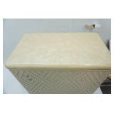 Vintage Vogue Wicker Laundry Hamper