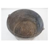 Vintage Galvanized Bucket 14" diameter 8" tall