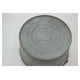 Vintage Galvanized Bucket 14" diameter 8" tall