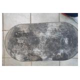 Vintage Galvanized Metal Oval Trough 22"x12"x13" tall