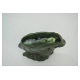 Vintage Genuine Haeger Green Swan Vase 12"x 10"