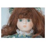 Vintage Precious Moments Doll, Porcelain Doll, and Doll Chair