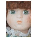 Vintage Precious Moments Doll, Porcelain Doll, and Doll Chair