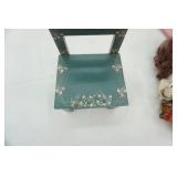 Vintage Precious Moments Doll, Porcelain Doll, and Doll Chair