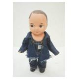 Vintage 1940s/1950s Buddy Lee Composition Doll in Bib Overalls w/stand
