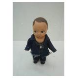 Vintage 1940s/1950s Buddy Lee Composition Doll in Bib Overalls w/stand