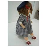 Vintage Composition Doll with Stand 20" Tall