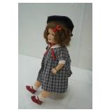 Vintage Composition Doll with Stand 20" Tall