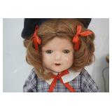 Vintage Composition Doll with Stand 20" Tall