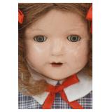 Vintage Composition Doll with Stand 20" Tall