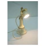 Vintage Candlestick Telephone Lamp
