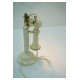 Vintage Candlestick Telephone Lamp