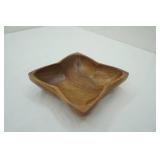 Vintage Hand-Carved Wood Bowl