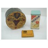 Vintage Tins: Nabisco, Old Gold Cigarettes, Hand-Painted Heart Tin