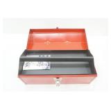 Red Metal Toolbox 16"x7"x7.5"