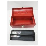 Red Metal Toolbox 16"x7"x7.5"