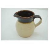 Antique Stoneware Pitcher 6" tall 4" diameter