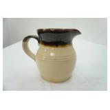 Antique Stoneware Pitcher 6" tall 4" diameter