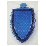 Vintage Imperial Glass Cobalt Blue "Sad Iron" Shape