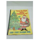 1974 22"x17" Giant Story Coloring Book "Twas the Night Before Christmas"