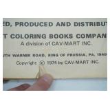 1974 22"x17" Giant Story Coloring Book "Twas the Night Before Christmas"