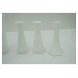 Vintage Milk Glass Vases & Vintage Clear Glass Carafe & Jars