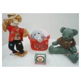 Vintage Scarecrow w/Stand & More