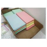 Colored Notecards, Stencils, Stickers