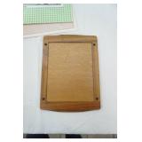 NEW Oblong Tablecloth 60x84", Vintage Pheasant Wooden Tray, Placemats