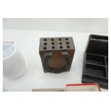 Desk Lamp, Paper Clips, Vintage Pencil Holders, Other Office Supplies