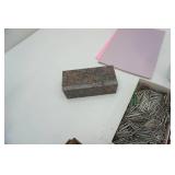 Desk Lamp, Paper Clips, Vintage Pencil Holders, Other Office Supplies