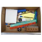 Desk Lamp, Paper Clips, Vintage Pencil Holders, Other Office Supplies