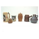 Vintage Wood and Pottery Decor